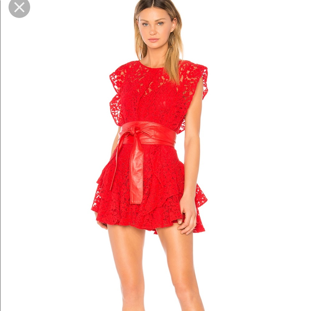 Marissa Webb red lace dress - Picture 1 of 3